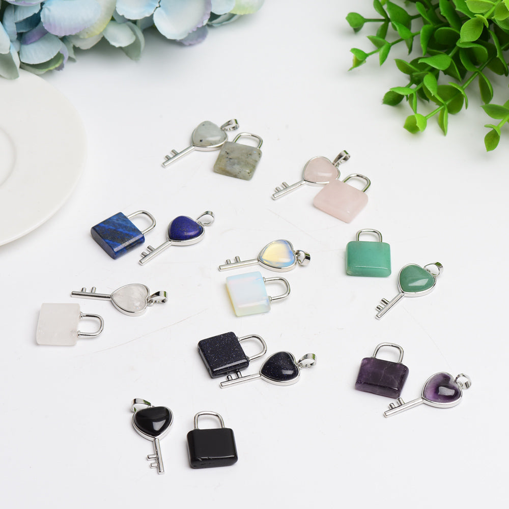 New Design Key and Locker Crystal Pendant Bulk Wholesale  Crystals USA