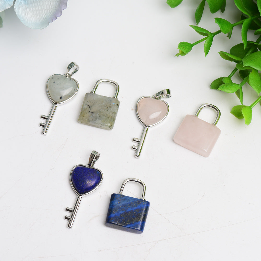 New Design Key and Locker Crystal Pendant Bulk Wholesale  Crystals USA