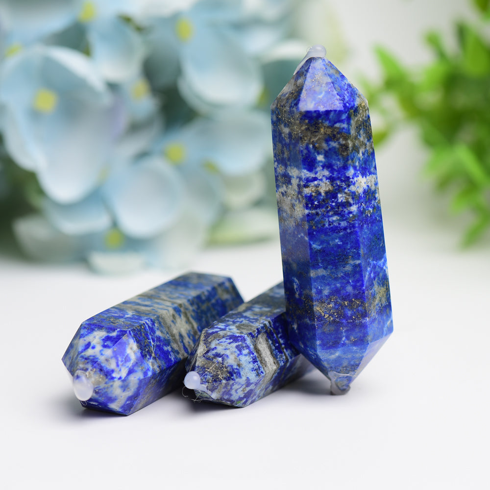 2.8" Lapis Double Terminated Crystal Point Wholesale Crystals USA