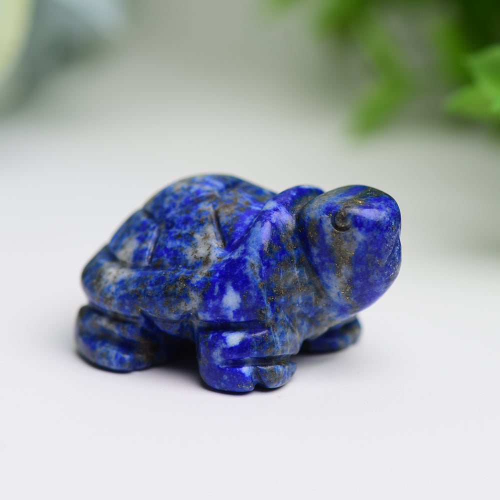 1.4" Mixed Crystal Turtle Animal Crystal Carving Wholesale Crystals USA