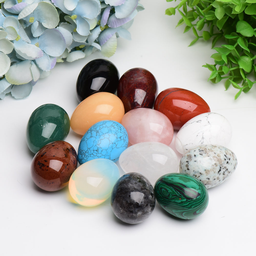 2.0" Mixed Crystal Egg Crystal Carving Wholesale Crystals USA