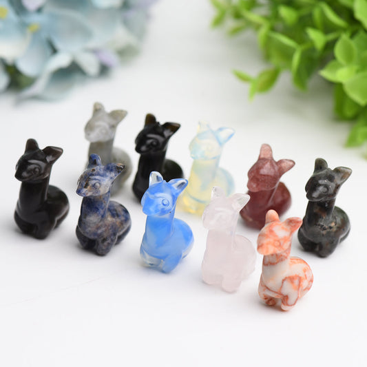 Mixed Crystal Mini Alpaca Carving Bulk Wholesale  Crystals USA