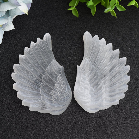 Mixed Crystal Pair of Wings Carving Bulk Wholesale  Crystals USA