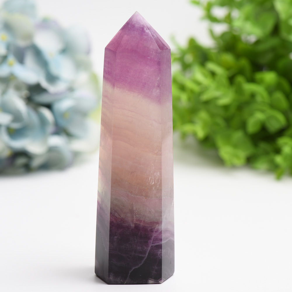 5.0"-8.0" Rainbow Fluorite Tower Bulk Wholesale Wholesale Crystals USA