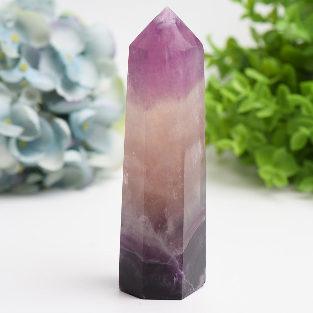 5.0"-8.0" Rainbow Fluorite Tower Bulk Wholesale Wholesale Crystals USA