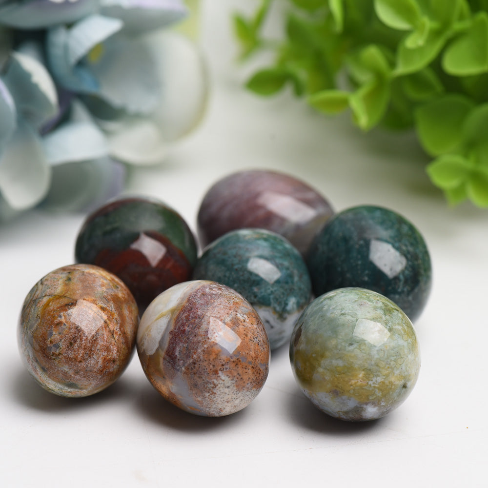 1.2" Ocean Jasper Egg Crystal Carving Bulk Wholesale Wholesale Crystals USA