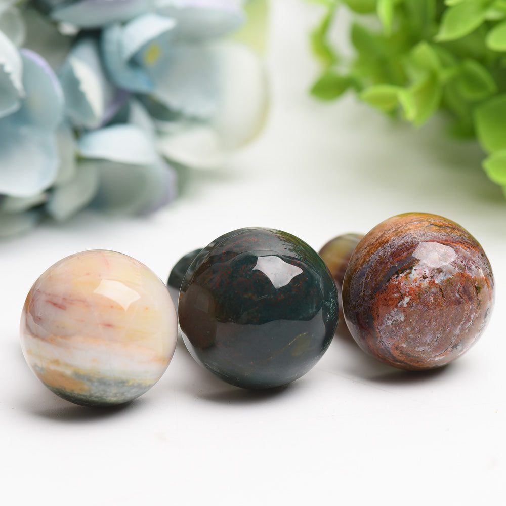 1.9" Ocean Jasper Mushroom Crystal Carving Bulk Wholesale Wholesale Crystals USA