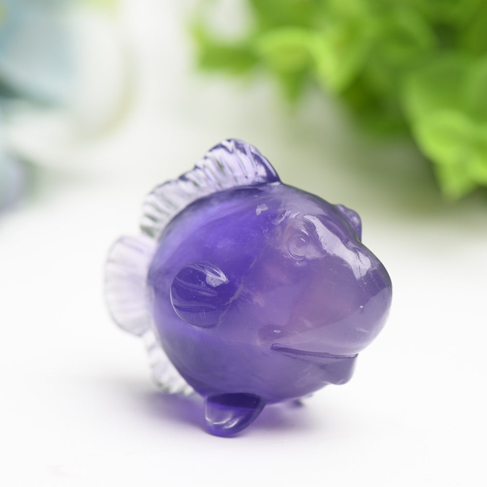 2.0" Fluorite Fish Crystal Carving Bulk Wholesale Wholesale Crystals USA