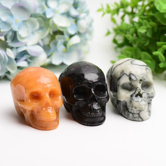 3.3" Mixed Crystal Skull Bulk Wholesale  Crystals USA