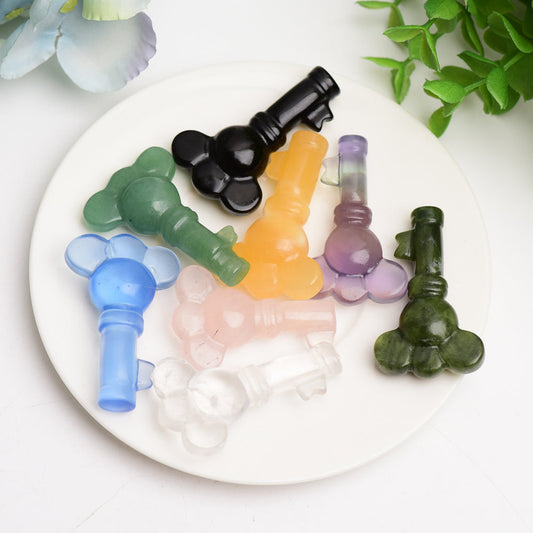 2.0" Mixed Crystal Carving Key Bulk Wholesale  Crystals USA