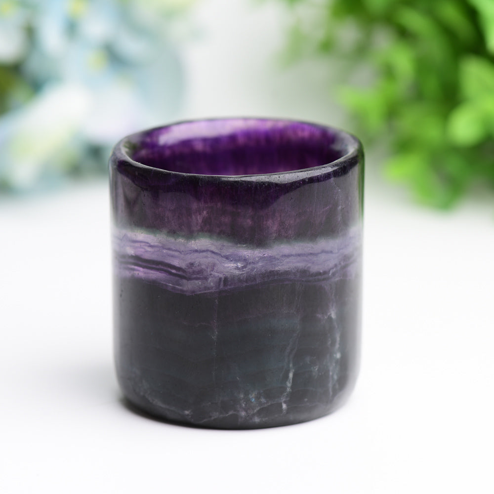 2.5" Rainbow Fluorite Cup Crystal Carving Bulk Wholesale Wholesale Crystals USA