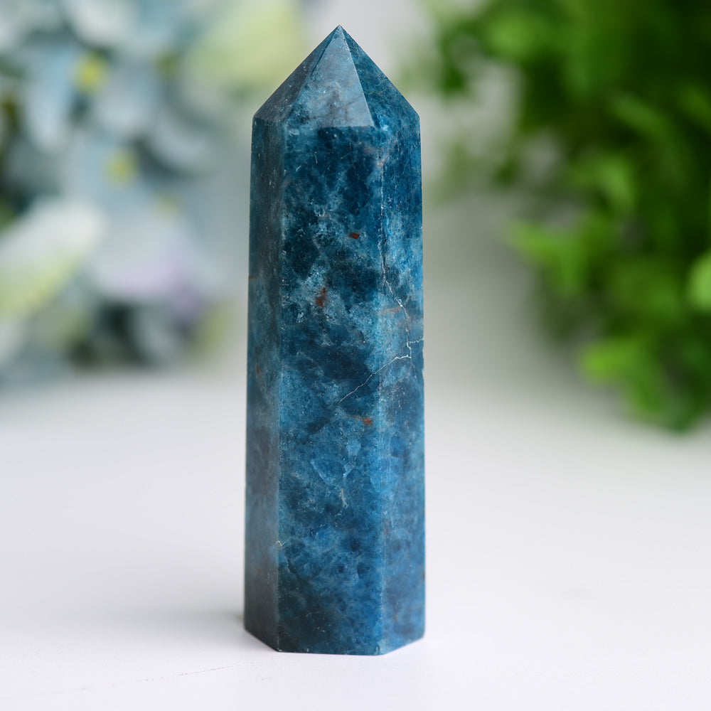 2.5"-4.0" Bule Apatite Crystal Point for Bulk Wholesale Wholesale Crystals USA