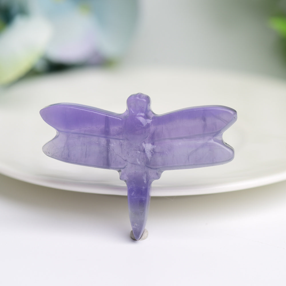 2.1" Fluorite Dragonfly Crystal Carving Bulk Wholesale Wholesale Crystals USA