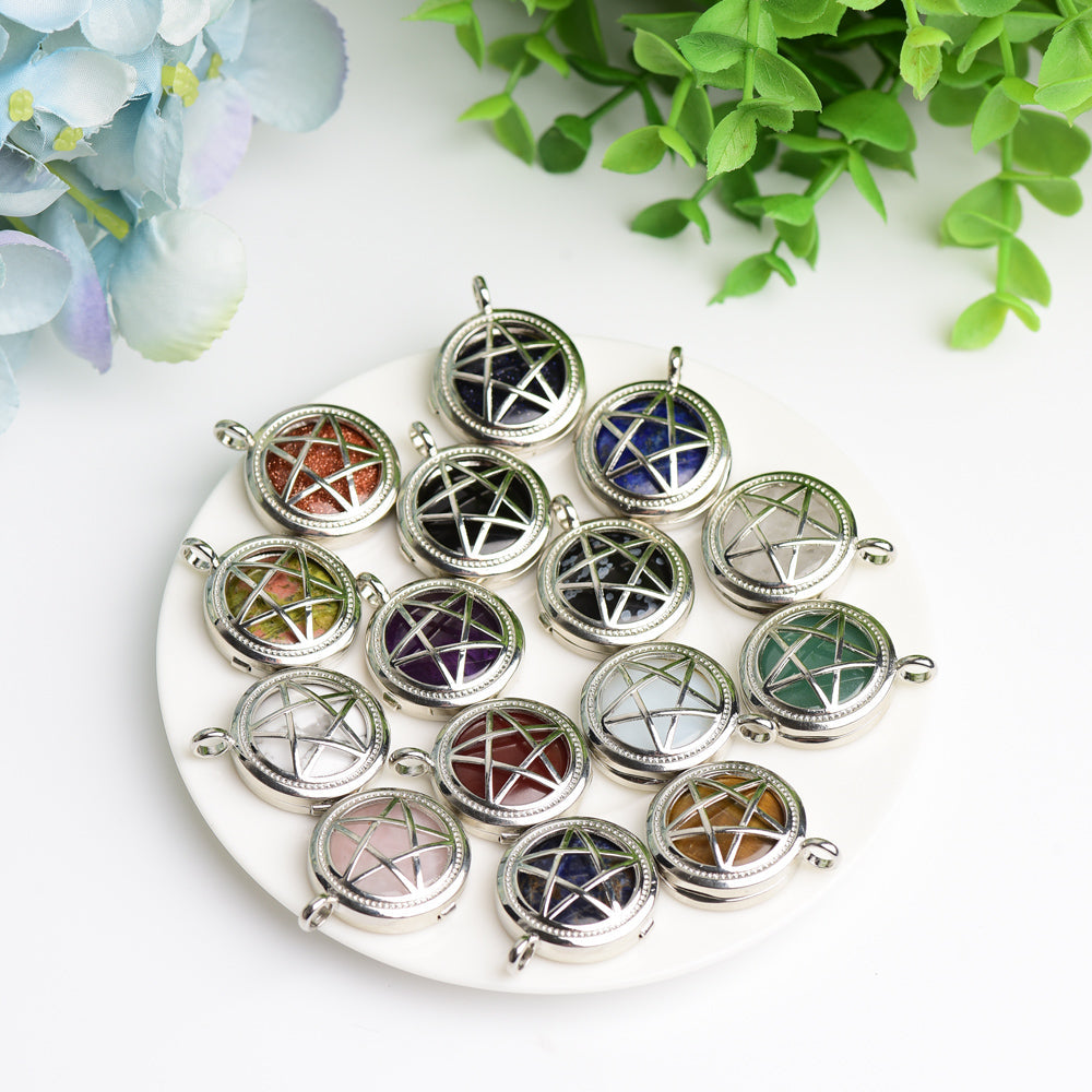 1.0" Mixed Crystal Pentagram Pendant Bulk Wholesale Wholesale Crystals USA