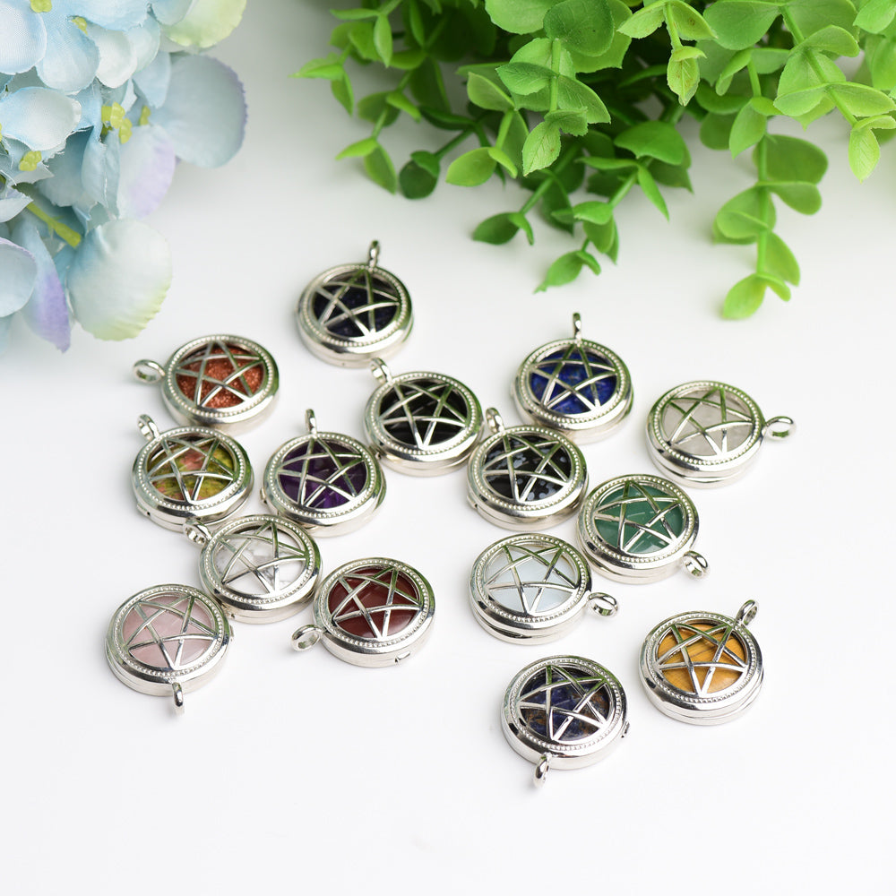 1.0" Mixed Crystal Pentagram Pendant Bulk Wholesale Wholesale Crystals USA