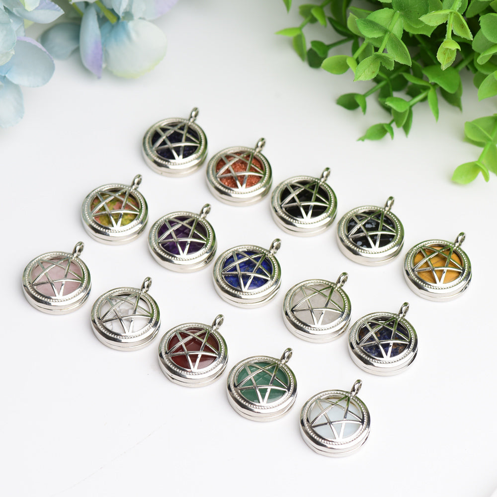 1.0" Mixed Crystal Pentagram Pendant Bulk Wholesale Wholesale Crystals USA