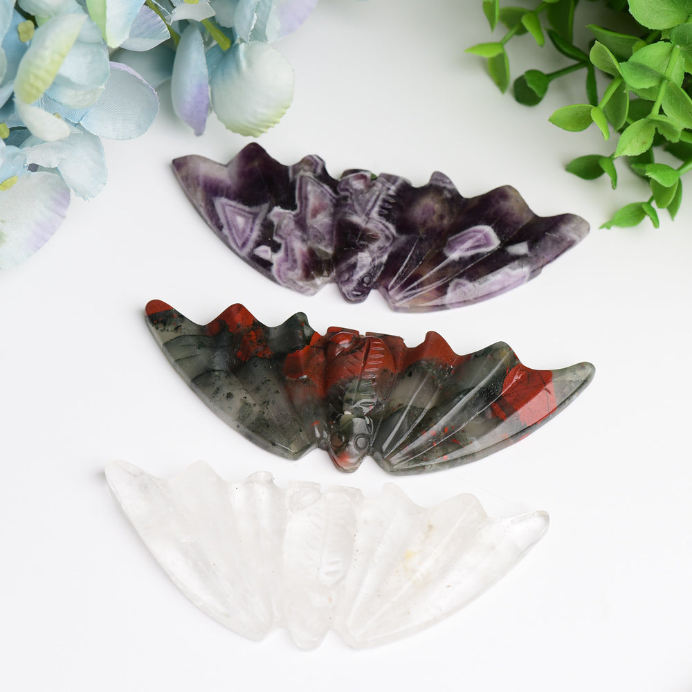 4.1" Mixed Crystal Bat Crystal Carving Bulk Wholesale Wholesale Crystals USA