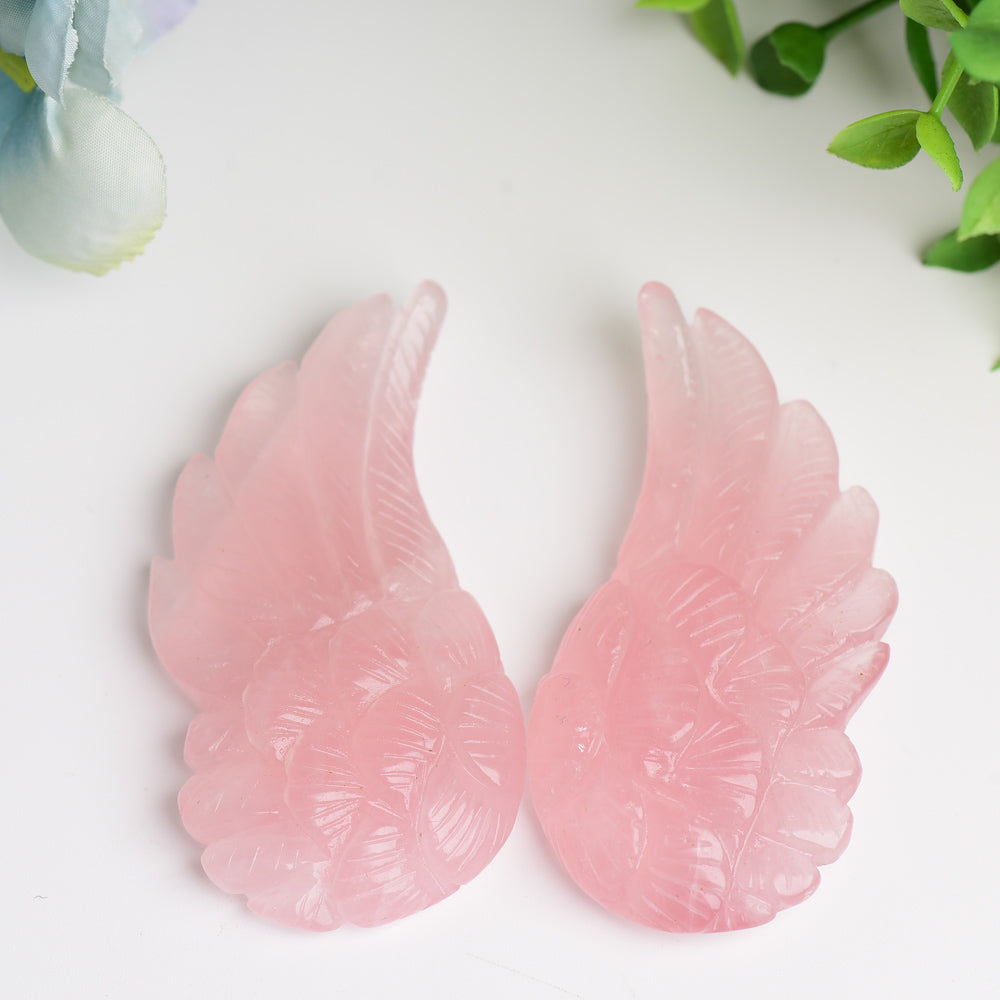 3.0"-4.0" Angel Wings Crystal Carving Bulk Wholesale Wholesale Crystals USA