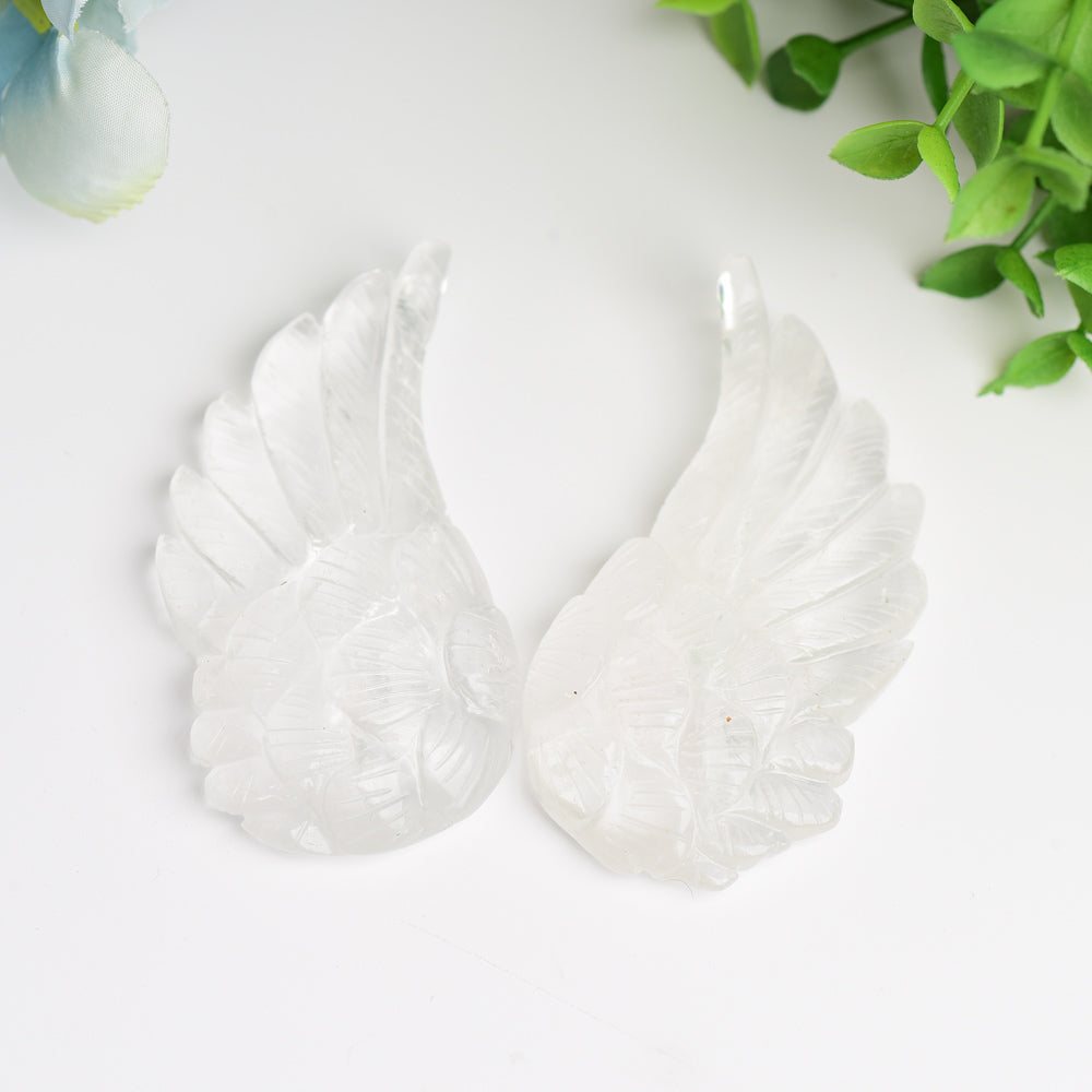 3.0"-4.0" Angel Wings Crystal Carving Bulk Wholesale Wholesale Crystals USA