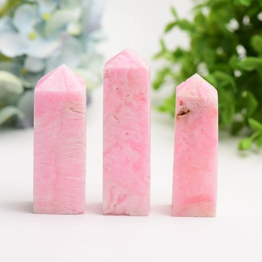 2.5"-3.5" Pink Aragonite Crystal Tower Bulk Wholesale  Crystals USA