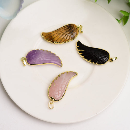 Mixed Crystal Wing Shape Pendant Bulk Wholesale  Crystals USA