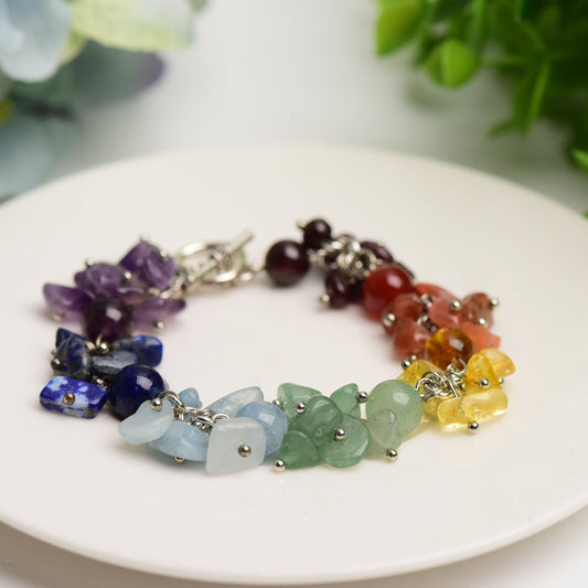 Mixed Crystak Chakra Bracelet Bulk Wholesale  Crystals USA