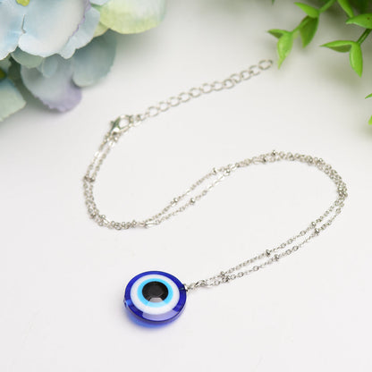 Evil's Eye Design Pendant Necklace                                                                                                                              Bulk Wholesale  Crystals USA