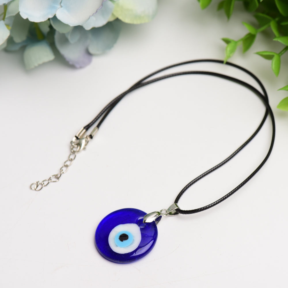 Evil's Eye Design Pendant Necklace                                                                                                                              Bulk Wholesale  Crystals USA