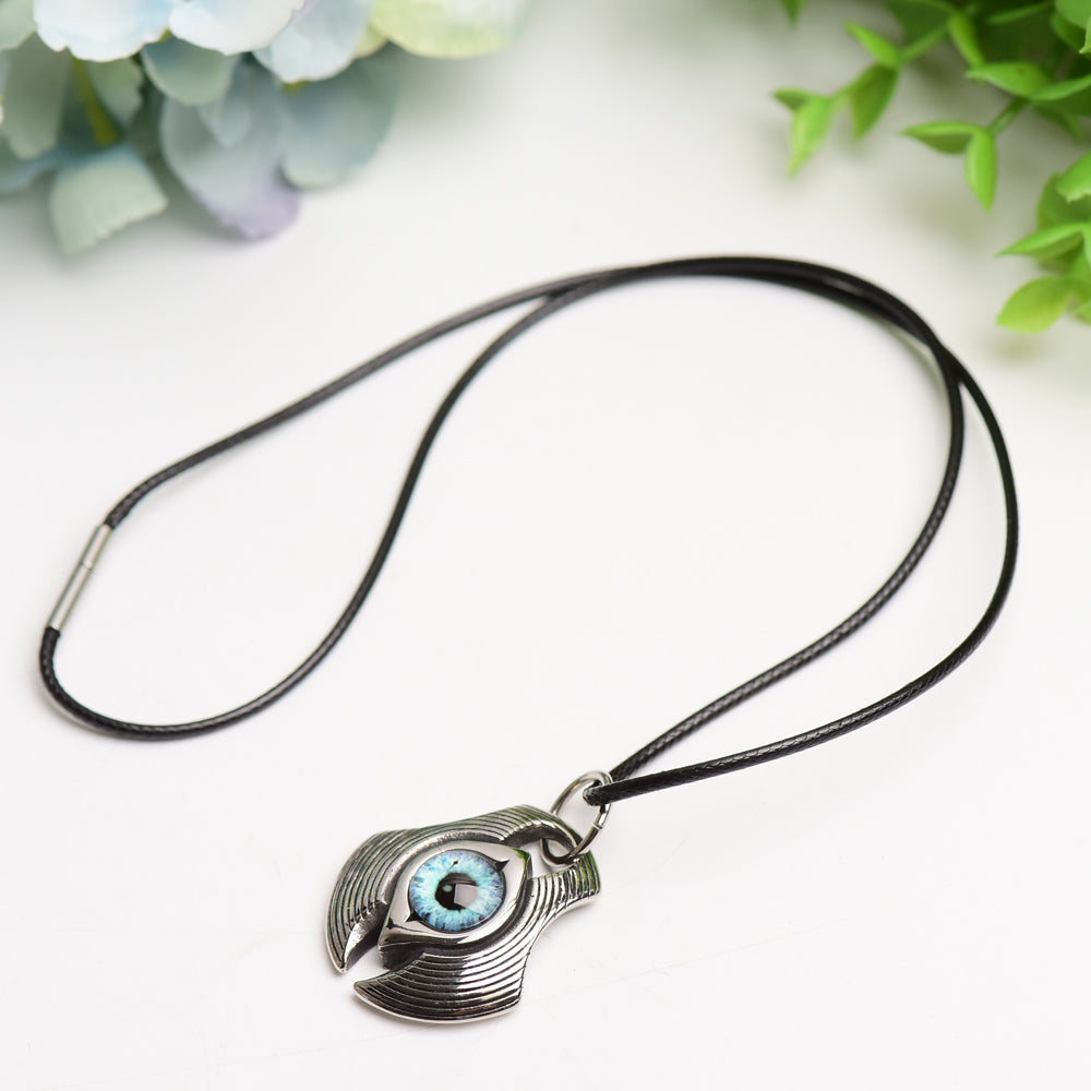 Evil's Eye Design Pendant Necklace                                                                                                                              Bulk Wholesale  Crystals USA