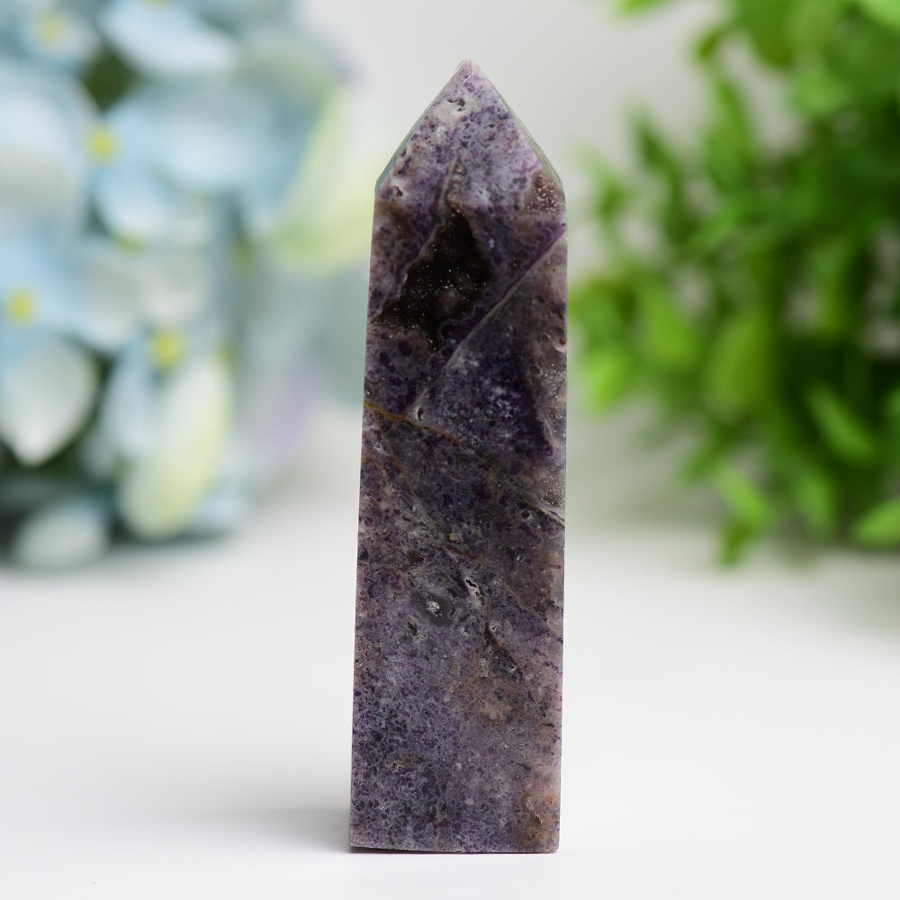 3.0"-4.5" Purple Sphalerite Crystal Tower Wholesale Crystals USA