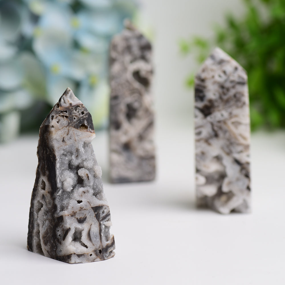 2.5"-4.0" Druzy Zinc Crystal Tower Bulk Wholesale Wholesale Crystals USA