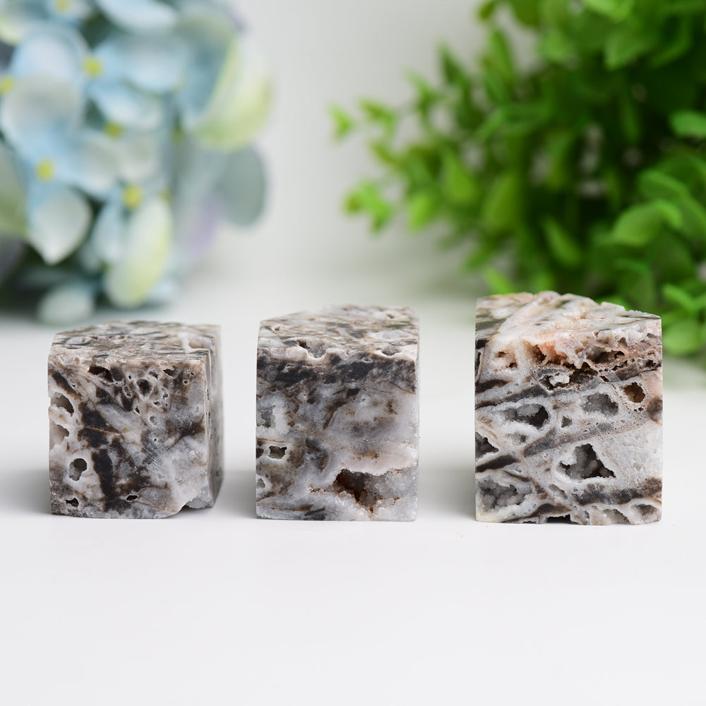 1.5" Druzy Zinc Cube Crystal Carving Bulk Wholesale Wholesale Crystals USA