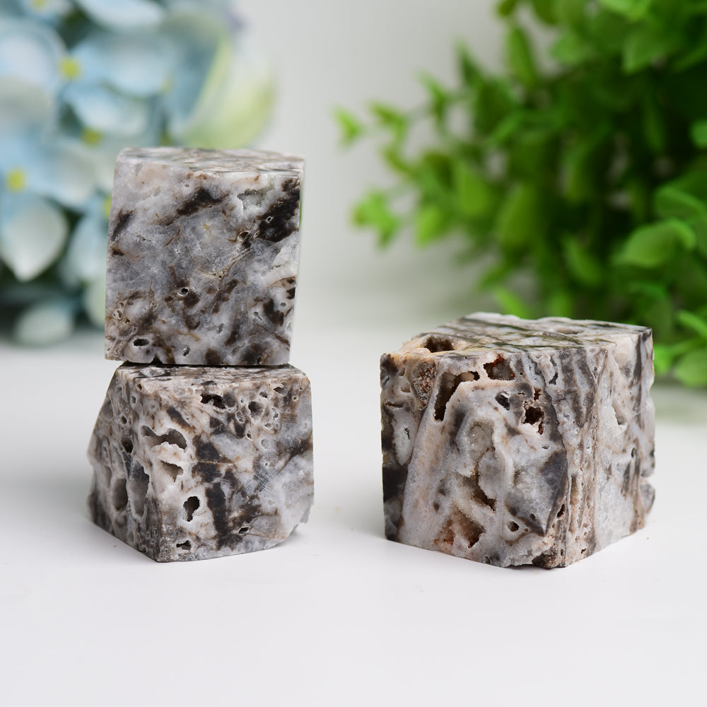 1.5" Druzy Zinc Cube Crystal Carving Bulk Wholesale Wholesale Crystals USA