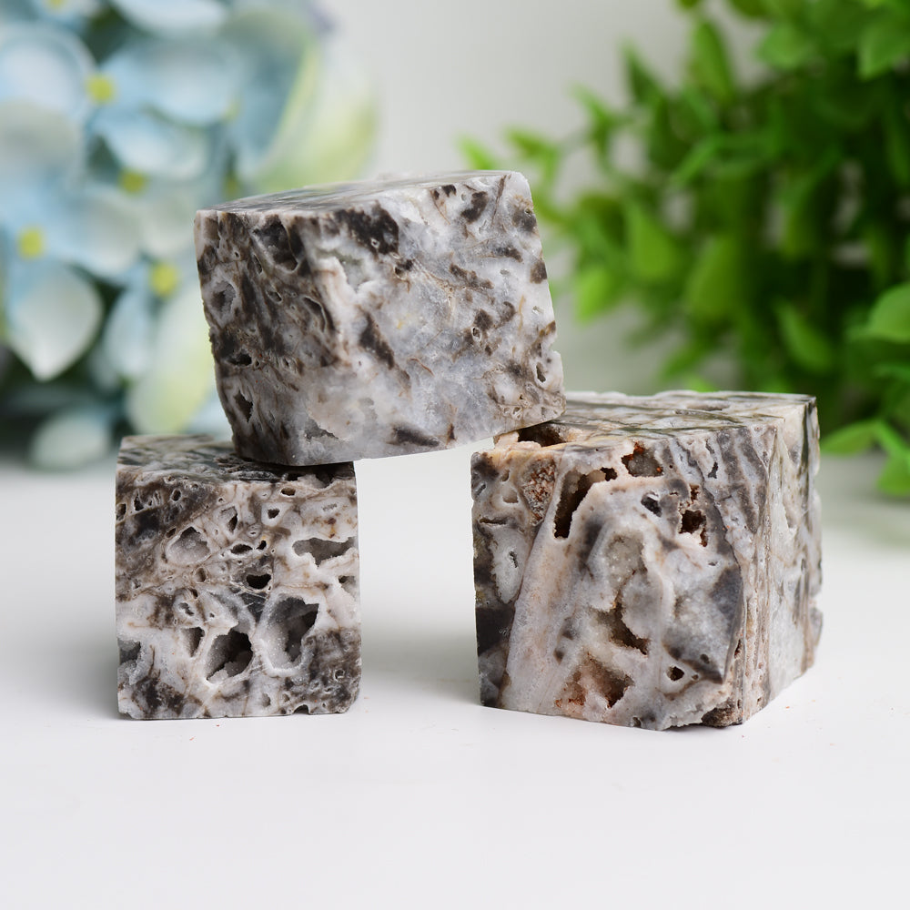 1.5" Druzy Zinc Cube Crystal Carving Bulk Wholesale Wholesale Crystals USA