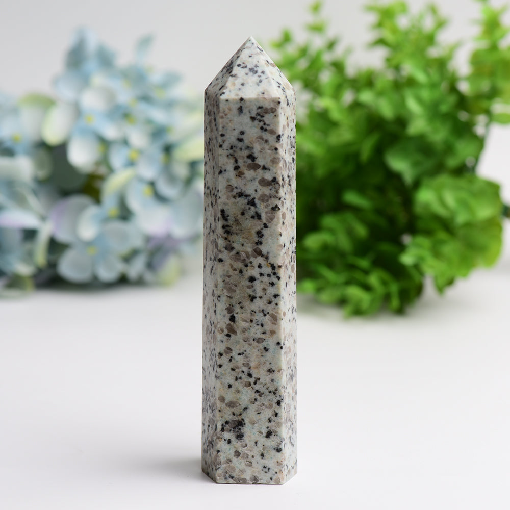 6.0"-8.0" Kiwi Jasper Crystal Tower Wholesale Crystals USA