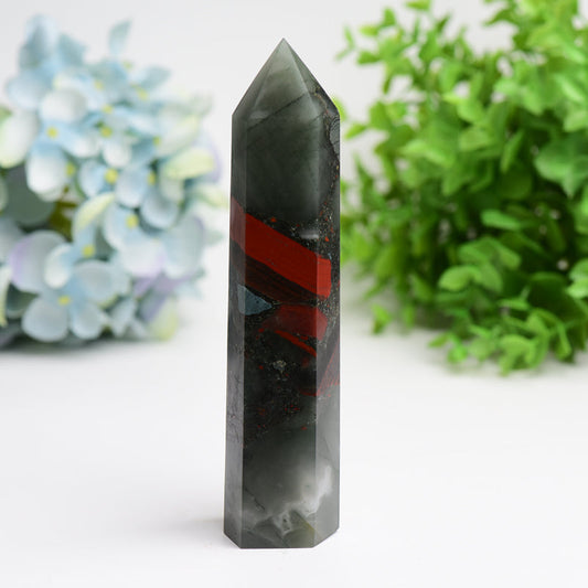 6.0"-8.0" Africa Blood Stone Crystal Tower Bulk Wholesale Wholesale Crystals USA