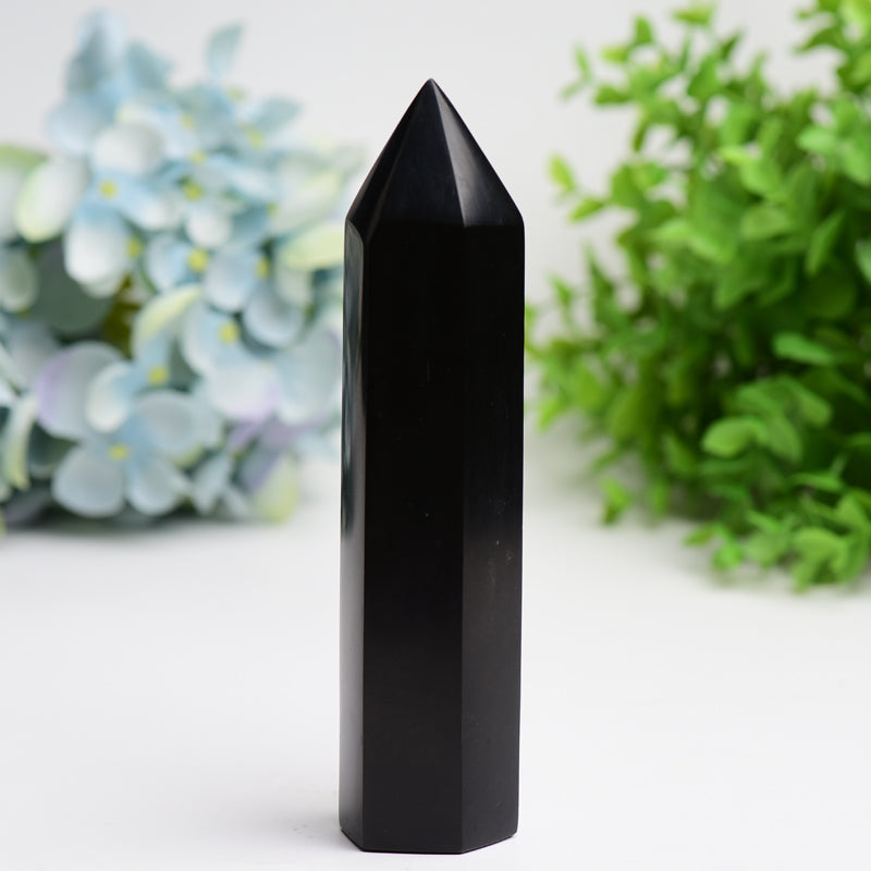 6.0"-8.0" Black Tourmaline Crystal Tower Bulk Wholesale Wholesale Crystals USA