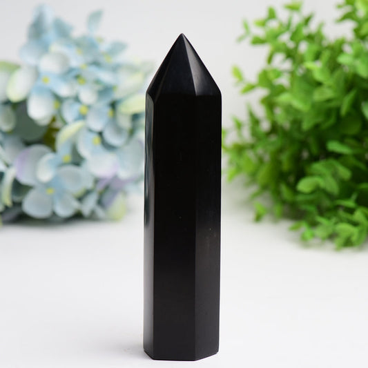 6.0"-8.0" Black Tourmaline Crystal Tower Bulk Wholesale Wholesale Crystals USA