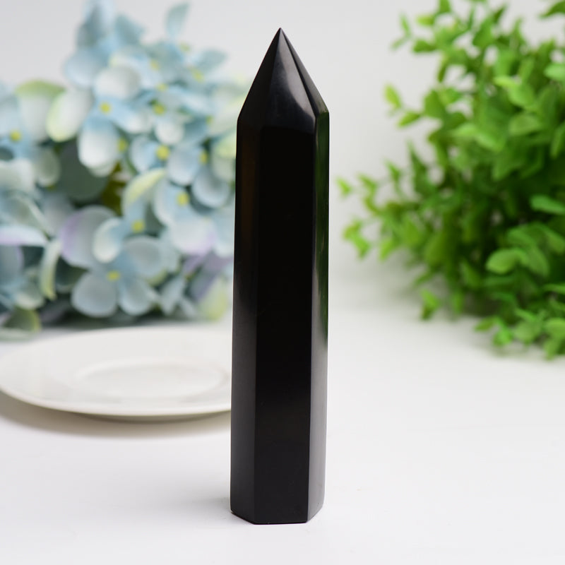 6.0"-8.0" Black Tourmaline Crystal Tower Bulk Wholesale Wholesale Crystals USA