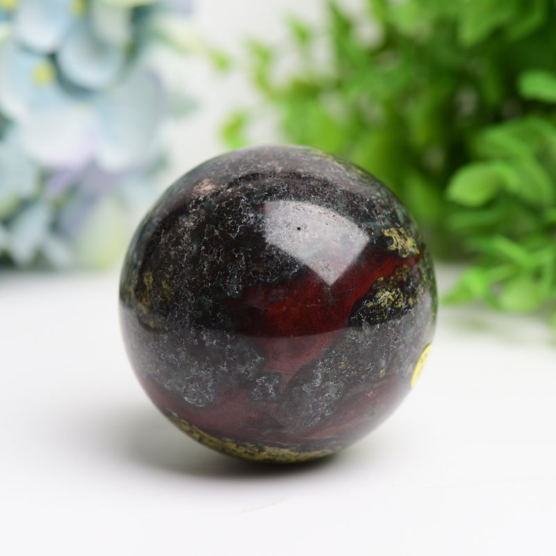 1.8-2.0" Dragon Blood Stone Crystal Sphere Bulk Wholesale Wholesale Crystals USA