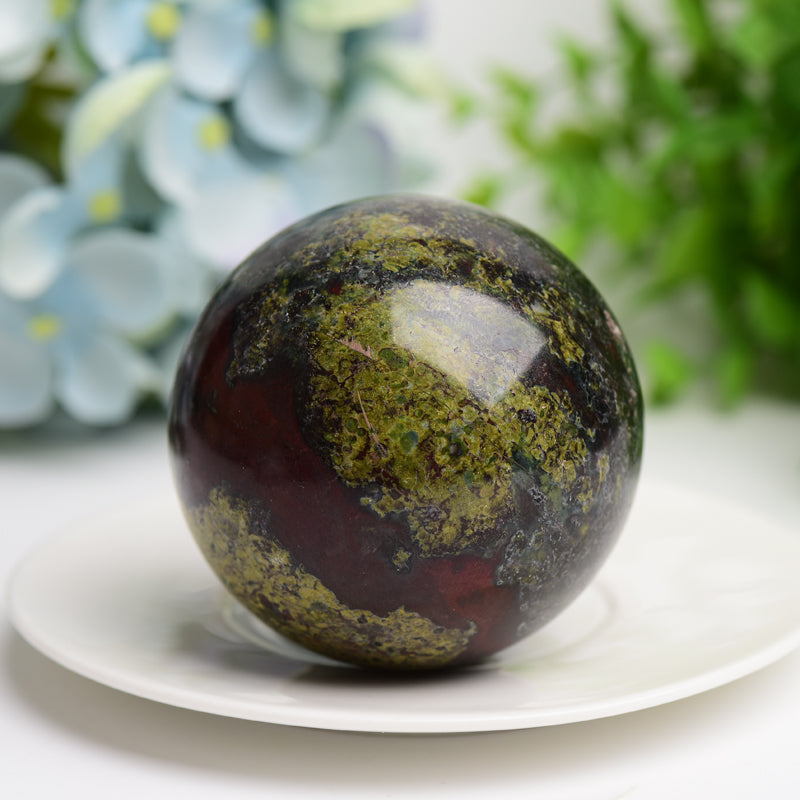 1.8-2.0" Dragon Blood Stone Crystal Sphere Bulk Wholesale Wholesale Crystals USA