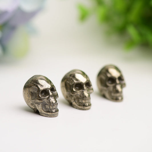 0.8" Mini Pyrite Skull Bulk Wholesale Wholesale Crystals USA