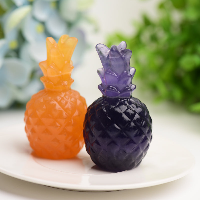 2.5" Pinapple Crystal Carving Bulk Wholesale Wholesale Crystals USA