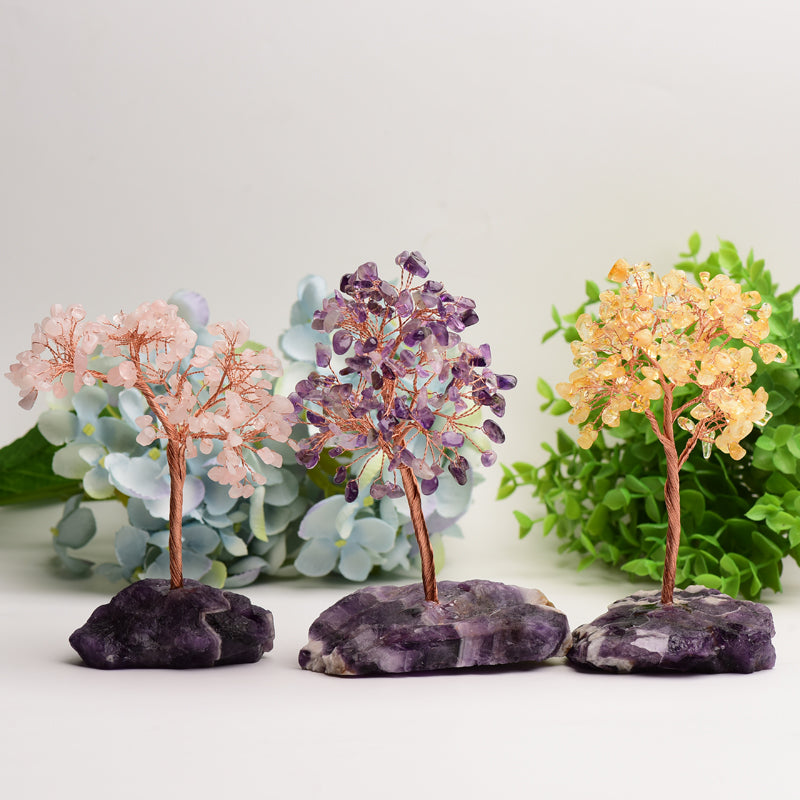 Crystal Tree with Dream Amethyst Base Free Form Bulk Wholesale Wholesale Crystals USA