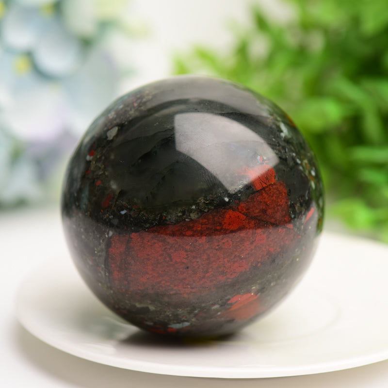 2.5"-3.0" Africa Blood Stone Crystal Sphere Bulk Wholesale Wholesale Crystals USA