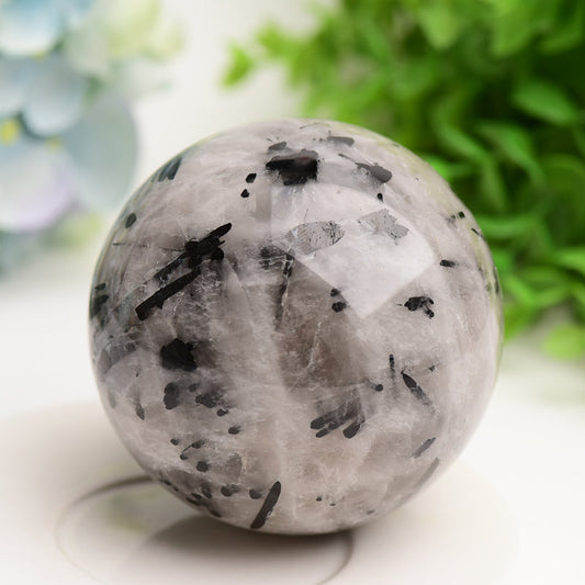 2.5"-4.0" Black Tourmaline Crystal Sphere Bulk Wholesale Wholesale Crystals USA