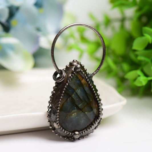 Labradorite Pendant for Jewelry DIY Bulk Wholesale Wholesale Crystals USA