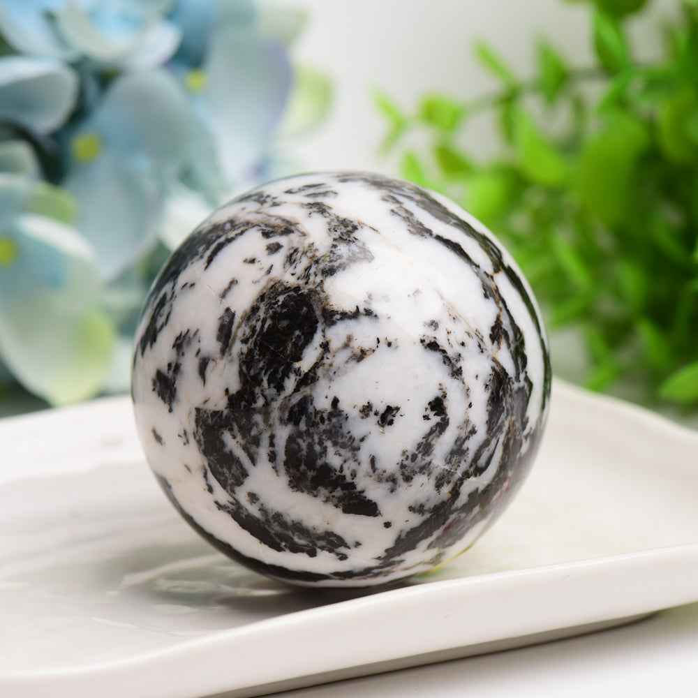 2.5"-4.0" Zebra Jasper Crystal Sphere Bulk Wholesale Wholesale Crystals USA