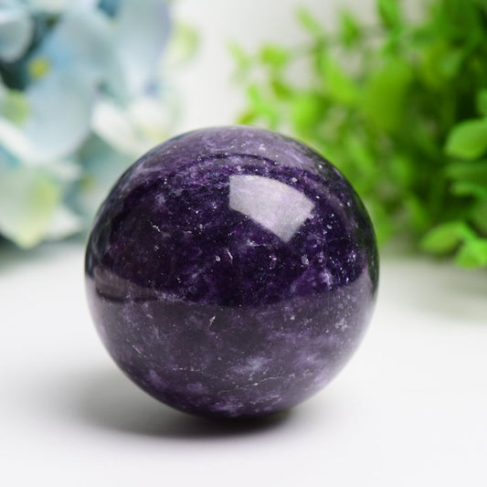 2.5"-4.0" Purple Lepidolite Crystal Sphere Bulk Wholesale Wholesale Crystals USA