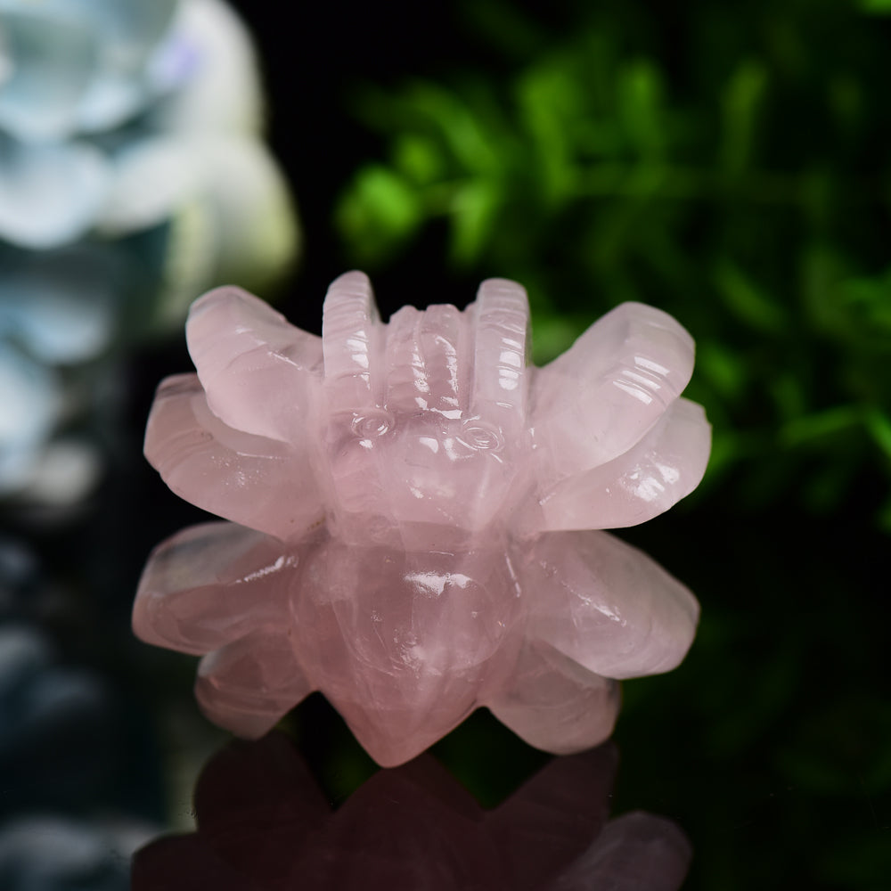 2.4" Rose Quartz Spider Crystal Carving Bulk Wholesale Wholesale Crystals USA